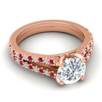Cathedral Pave Mustika Ring, 7mm