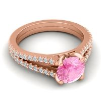 Cathedral Pave Mustika Ring, 7mm