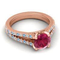 Cathedral Pave Mustika Ring, 7mm