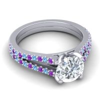 Cathedral Pave Mustika Ring, 7mm