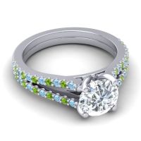 Cathedral Pave Mustika Ring, 7mm