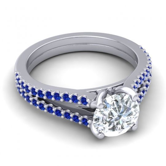 Cathedral Pave Mustika Ring, 7mm