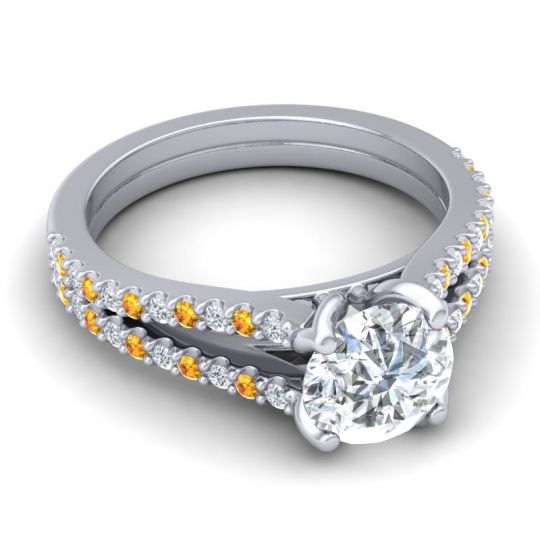 Cathedral Pave Mustika Ring, 7mm