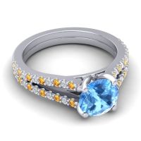 Cathedral Pave Mustika Ring, 7mm