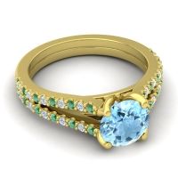 Cathedral Pave Mustika Ring, 7mm