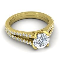 Cathedral Pave Mustika Ring, 7mm