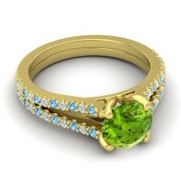 Cathedral Pave Mustika Ring, 7mm