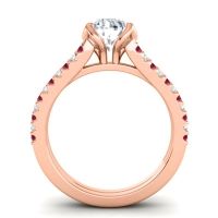 Cathedral Pave Mustika Ring, 7mm