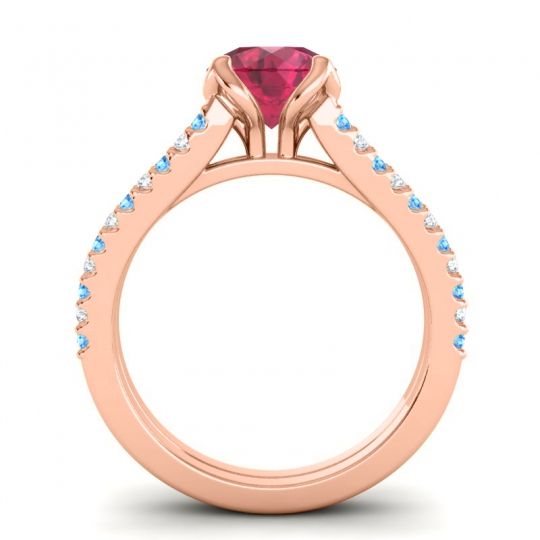 Cathedral Pave Mustika Ring, 7mm