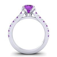 Cathedral Pave Mustika Ring, 7mm