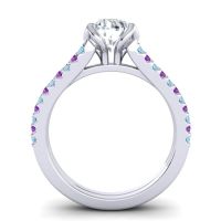 Cathedral Pave Mustika Ring, 7mm