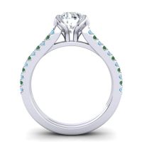 Cathedral Pave Mustika Ring, 7mm