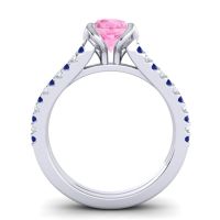 Cathedral Pave Mustika Ring, 7mm