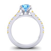 Cathedral Pave Mustika Ring, 7mm