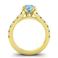 Cathedral Pave Mustika Ring, 7mm