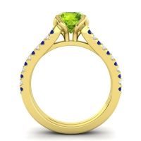 Cathedral Pave Mustika Ring, 7mm