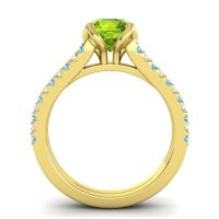 Cathedral Pave Mustika Ring, 7mm