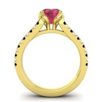 Cathedral Pave Mustika Ring, 7mm