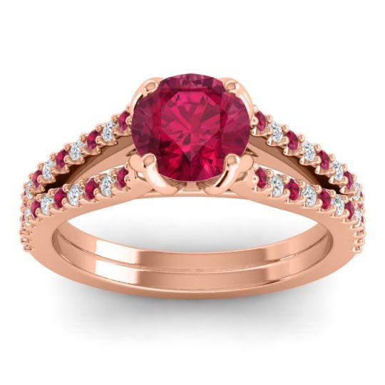 Cathedral Pave Mustika Ring, 6.5mm