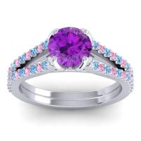Cathedral Pave Mustika Ring, 6.5mm