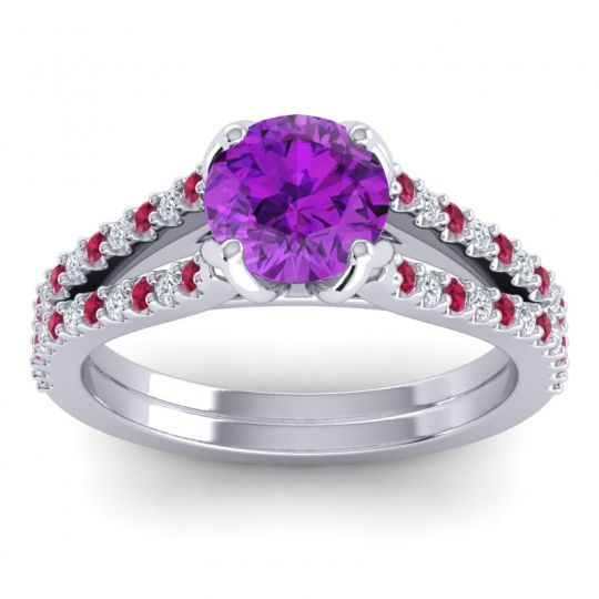 Cathedral Pave Mustika Ring, 6.5mm