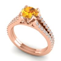 Cathedral Pave Mustika Ring, 6.5mm