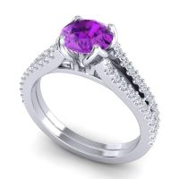 Cathedral Pave Mustika Ring, 6.5mm