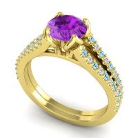 Cathedral Pave Mustika Ring, 6.5mm