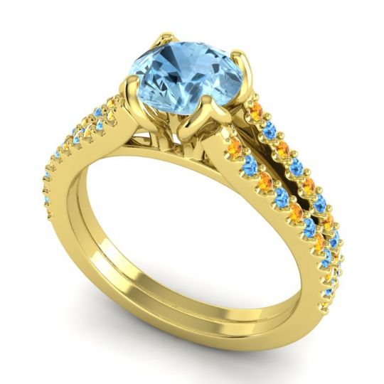 Cathedral Pave Mustika Ring, 6.5mm