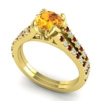 Cathedral Pave Mustika Ring, 6.5mm