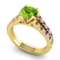 Cathedral Pave Mustika Ring, 6.5mm