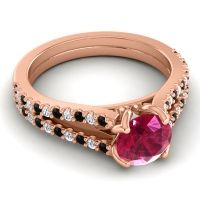 Cathedral Pave Mustika Ring, 6.5mm