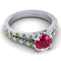 Cathedral Pave Mustika Ring, 6.5mm