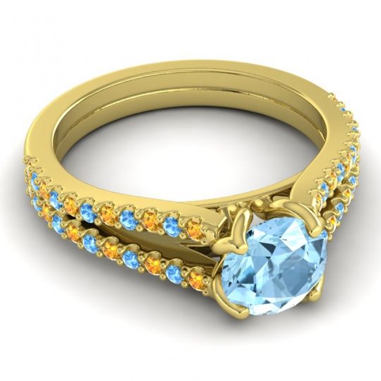 Cathedral Pave Mustika Ring, 6.5mm