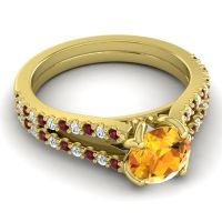 Cathedral Pave Mustika Ring, 6.5mm