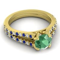 Cathedral Pave Mustika Ring, 6.5mm