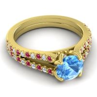 Cathedral Pave Mustika Ring, 6.5mm