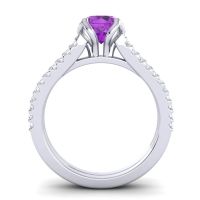 Cathedral Pave Mustika Ring, 6.5mm