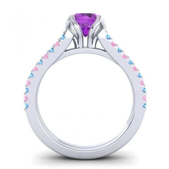 Cathedral Pave Mustika Ring, 6.5mm