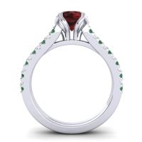 Cathedral Pave Mustika Ring, 6.5mm