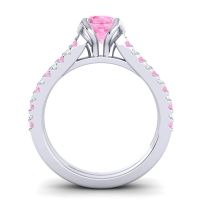 Cathedral Pave Mustika Ring, 6.5mm