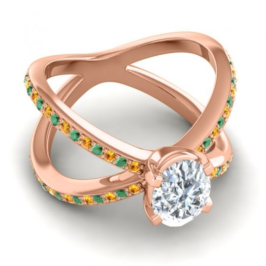 Modern Oval Pave Tara Ring