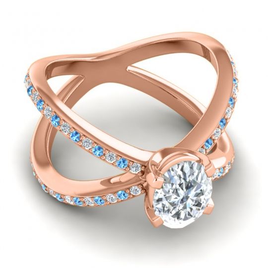 Modern Oval Pave Tara Ring