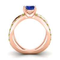 Modern Oval Pave Tara Ring