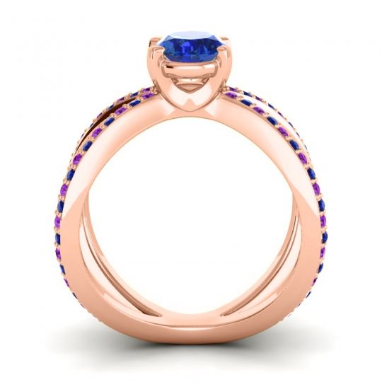 Modern Oval Pave Tara Ring