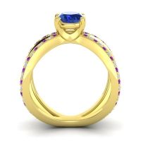 Modern Oval Pave Tara Ring