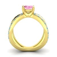 Modern Oval Pave Tara Ring