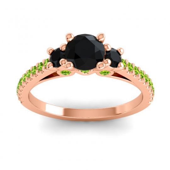 Ornate Three Stone Navan Ring
