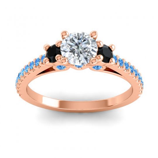 Ornate Three Stone Navan Ring