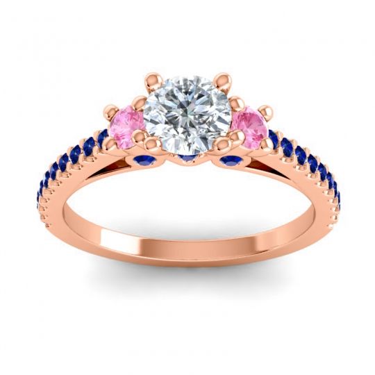 Ornate Three Stone Navan Ring